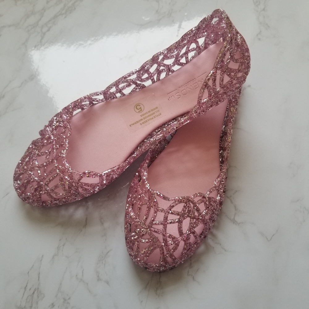 TrendsUp Pauleen-2 Jelly Shoes Pink Size 5